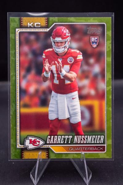 Garrett Nussmeier, 2026 Topps Camo parallel, /25